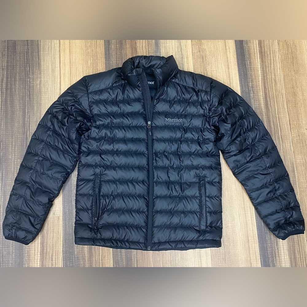 Marmot Men's Azos Down Jacket 700 Fill, Storm Cloud, Medium Black - Picture 2 of 11